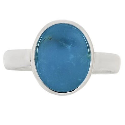 Natural Turquoise Nevada Aztec Mt 925 Sterling Silver Ring s.7 Jewelry R-1004