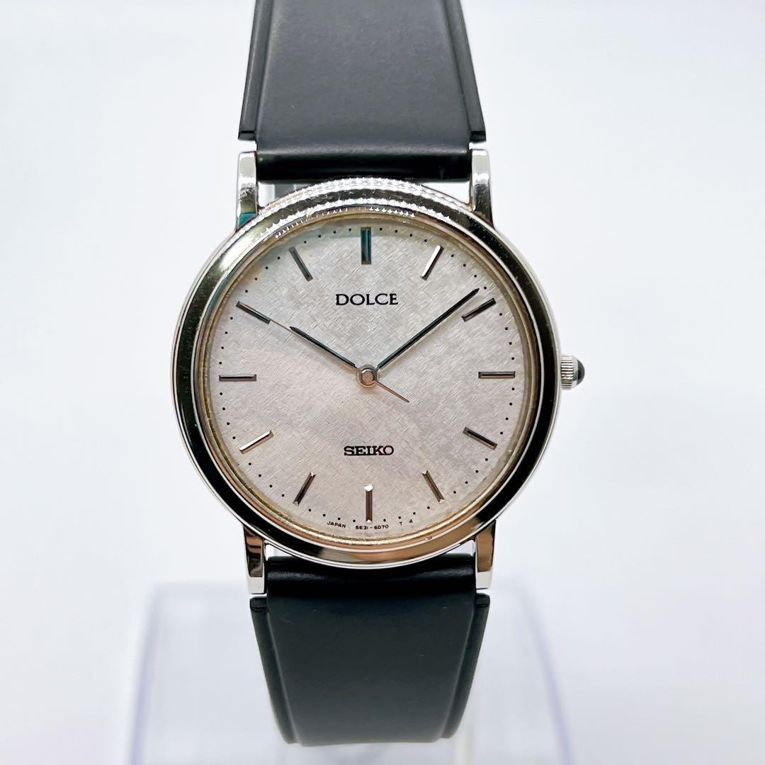 Working Watch Dolce Men's Vintage 5e31-6d30 Model Quartz Seiko - vintagewatches.pk