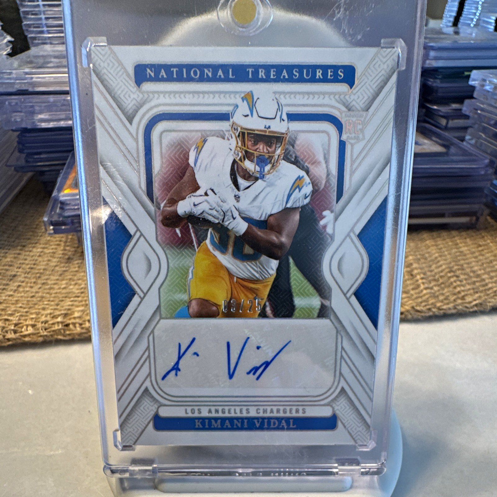 Kimani Vidal Panini National Treasures #112 Autograph