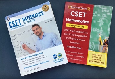 CSET Teacher Certification Mathematics Test Prep  5th Ed + Study Guide 3rd Ed