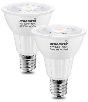 Maelsrlg E17 LED Bulb 6W(60 Watt Equivalent), Intermediate Base Spotlight Bulb,