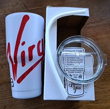 New Virgin Airlines Australia 20oz Tumbler Lid/Straw New /Boxed