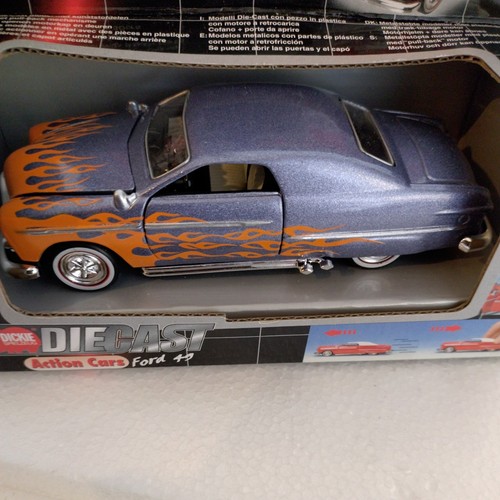 Coches de acción diecast Dickie Ford 1949, escala 1:38, retroceso, en caja, paquete sin usar, en caja - Imagen 12 de 20