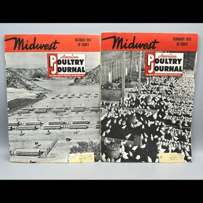 American Poultry Journal Lot 1950s Pole Type Aluminum Broiler Solar Laying House