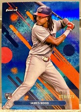 JERSEY # MATCH! 2025 Topps Finest James Wood #100 Common Sky Blue 29/325! ROOKIE