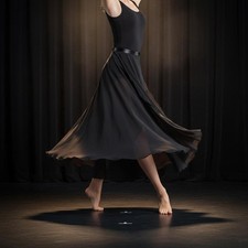 Long Sheer Ballet Skirt Comfortable for Women