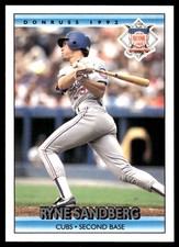 Ryne Sandberg 1992 Donruss #429 Chicago Cubs MLB READ FREE SHIPPING AutographDen