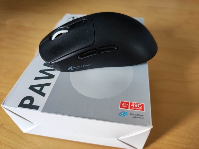 ATTACK SHARK X3 49g SUPERLIGHT Mouse, PixArt PAW3395 Gaming Sensor, BT/2.4G Mice