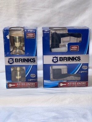 Brinks Keyed Entry Lock | Polished Brass | New Sealed | Lifetime Warranty