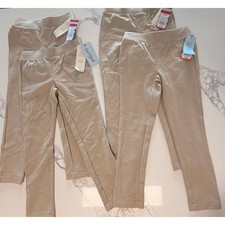 Cat  Jack Kids School Uniform Pants Lot of 4 Khaki Beige XS 4/5 NWT Stretch