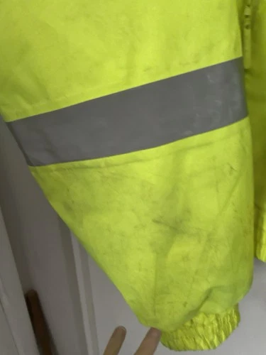 RADWEAR 4X Sz Hi Vis Reflective Safety Bomber Jacket Quilted Liner Construction image 4