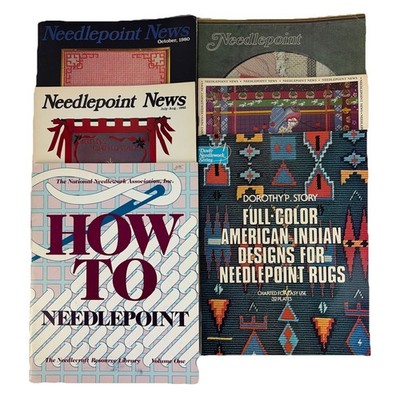 Lot of 6 Books How to Needlepoint The Needlecraft Resource Library Vol 1 & More
