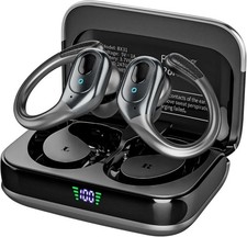 Wireless Earbuds, Sports Bluetooth Headphones,75Hrs Playtime Ear Buds with LED P