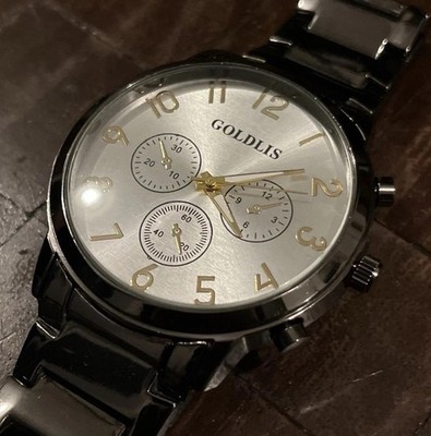 GOLDLIS Armbanduhr silber / gold, Stainless Steel, Chronographen-Optik