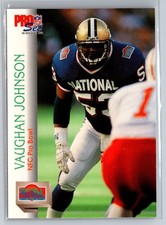 1992 Pro Set #410 Vaughan Johnson New Orleans Saints