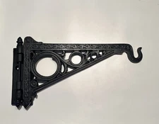 Large Apothecary Globe Drug Store Industrial Cast Iron Wall Bracket Hanger Hook