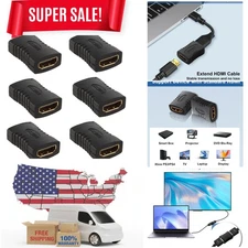 Ultra HD HDMI Female Coupler Pack - 6 High-Speed Connectors for Seamless Setup