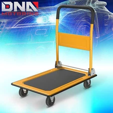 440lbs Heavy Duty Folding Hand Truck Push Dolly Luggage Cart Trolley Moving