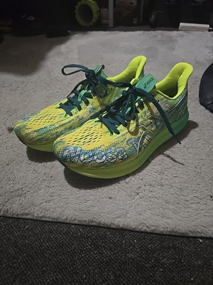 Asics Herren Noosa Tri 14 sportliche Laufschuhe grün/sicherheitsgelb, Größe 8 UK