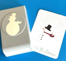 EK Success Paper Punch Snowman Shape Craft Tool Cardmaking Scrapbooking Holidays