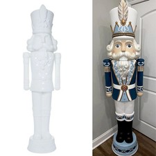 6' Giant Nutcracker Light Up Blow Mold Animated Christmas DIY Paint It Yourself