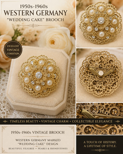 ✨ EXCELLENT CONDITION VINTAGE WEST GERMAN BROOCH ✨