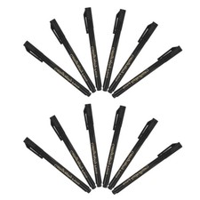 12PCS Japanese Chinese Calligraphy Brush Pen, 3 Size Brush Marker