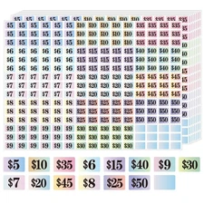 Starboling Garage Sale Stickers, 4050 Pcs 1/2 X 3/4 Yard Sale Price Labels, R...