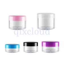 3g 5g 10g 15g 20g Clear Empty Screw Jars Lip Balm Nail Art Pot Sample Containers
