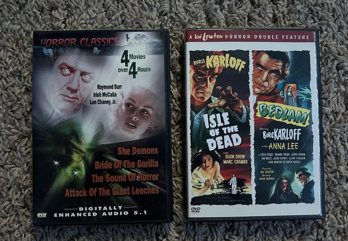 Horror Cult Movie Dvd Lot of 6. 13 Dvds OVER 100 HOURS 74 MOVIES