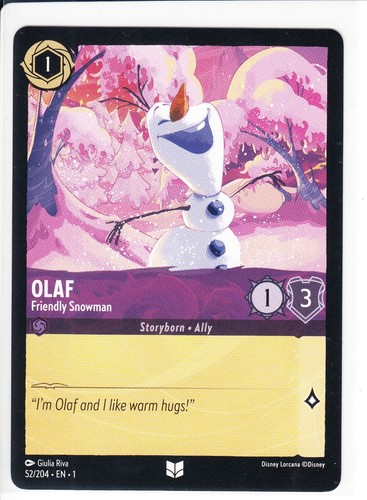 Olaf #52/204 The First Chapter Disney Lorcana | eBay