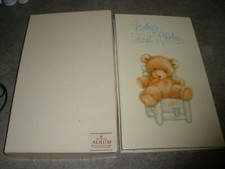 New in Box Vintage NOS Hallmark Baby's First Photos Teddy Bear Album