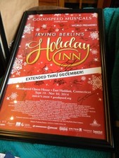 Holiday Inn Irving Berlin Poster Goodspeed Musicals Signed By 21 Members Framed