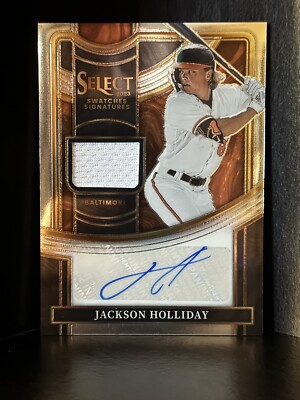2023 Panini Select Jackson Holliday Signature Swatches Auto Orioles