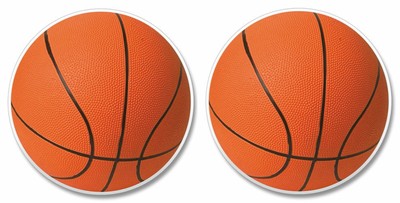 Highland Graphics 061 Basketball Ceramic Car Coaster - 2 Pack