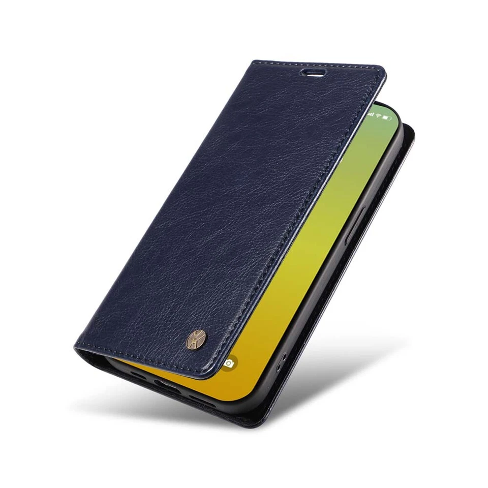 Magnetic Flip Wallet Leather Case Cover For iPhone 15 14 13 12 11 SE 6s 7 8 Plus - Image 4 of 4