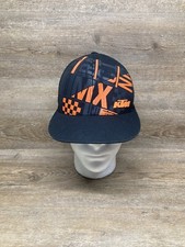 KTM MX Racing Hat Black and Orange Adult Adjustable Baseball Cap Pre-Owned