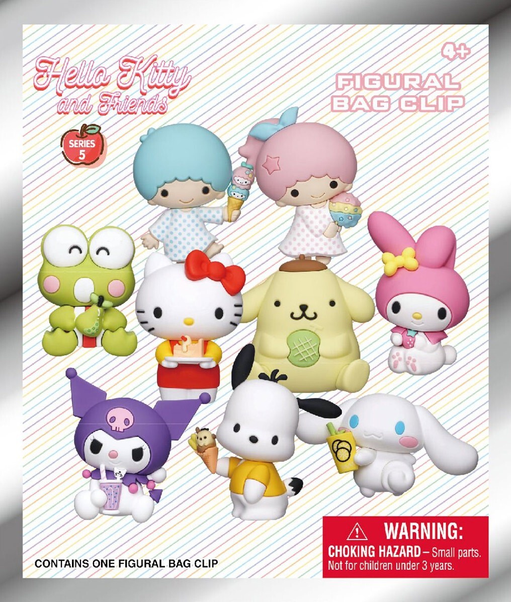 3D Figural Foam Bag Clip Hello Kitty & Friends Series 5 Pack | eBay
