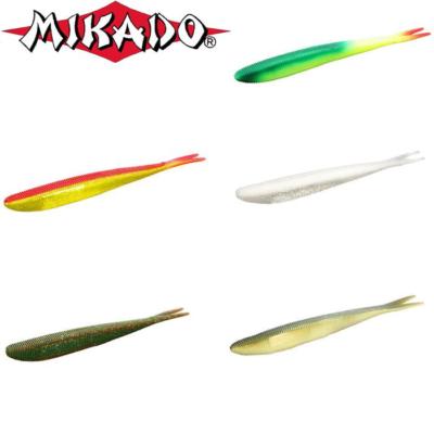 Mikado Saira 5,5''(14cm) geteilt, Gabelschwanz. 5 Stück Drop Shot, Vertikal, Köder, Zed, Fisch
