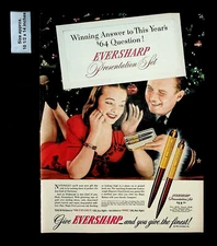 1945 Eversharp Presentation Set Gift Pen Pencil Christmas Vintage Print Ad 34202