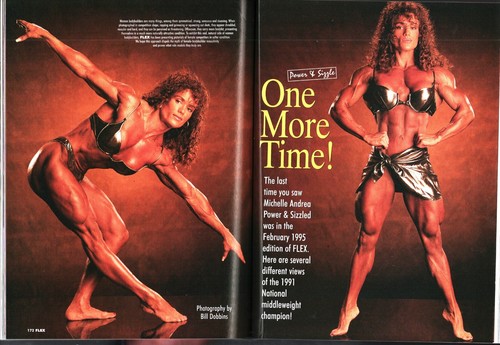 Flex Magazine 06/1997 Michelle Andrea Suzan Kaminga Yolanda Hughes Kim Chizevsky - Picture 5 of 12