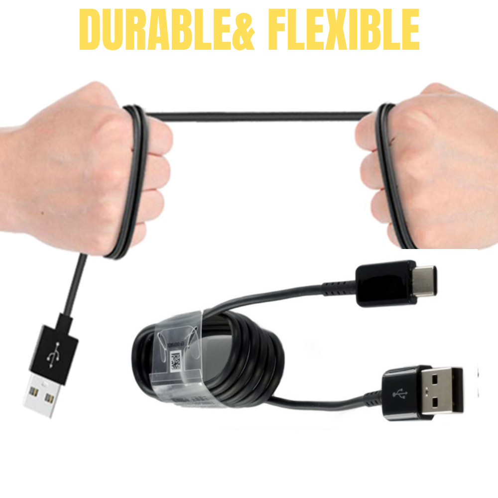 6Pack USB Type C Data Cable Lot 5A Fast Charging USB-A to USB-C Charger Cord 4ft