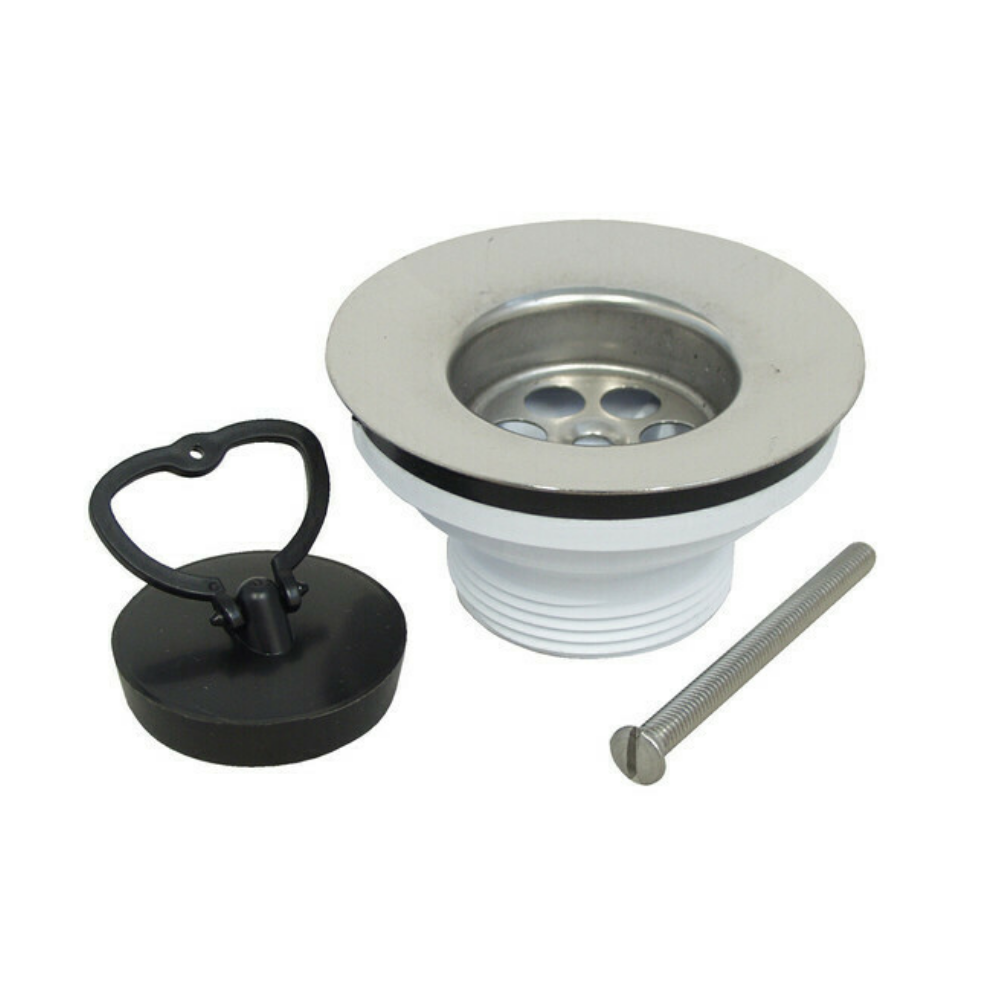 Piletta Scarico Ø80mm con Tappo Lavello Cucina Lavandino Bagno per Sifone 1 1/2