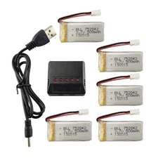 5PCS 3.7V 500mAh 25C Lipo battery for JJRC H31 H37 H6D Hubsan X4 FPV H107C H107D