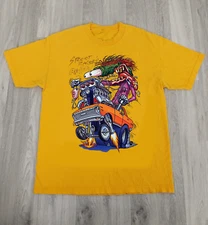 Rat Fink Ed Big Daddy Roth Gold Adult Unisex T-Shirt Full Size