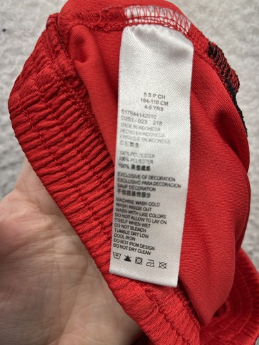 Nike Shorts Youth Boys 5 Small Red Swoosh Active Gym - Picture 10 of 10