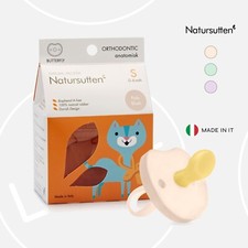 Natursutten Natural Rubber Butterfly Orthodontic Pacifier, Pale Blush Baby