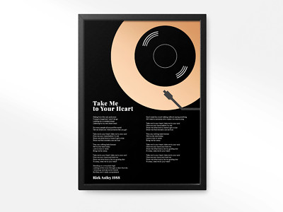 Individueller Vinyl Text Musik Druck, Valentinstag Geschenk, personalisierte Schallplatte Kunst,
