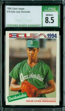 1994 CUBAN LEAGUE # 18 LIVAN HERNANDEZ RC CGS 8.5 1 OF 5000 PRINTED *