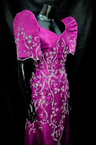 FILIPINIANA DRESS Embroidered and 